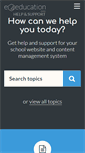 Mobile Screenshot of help.e4education.co.uk